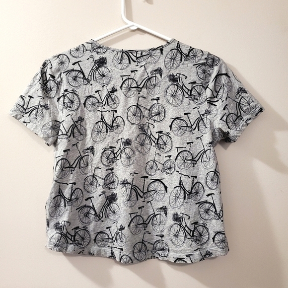 Anthropologie - Bicycle Print Weekender Tee - Size S - Picture 5 of 7